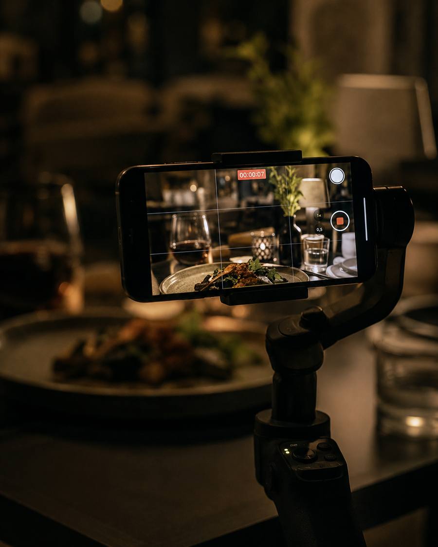 Content-Produktion am Set
